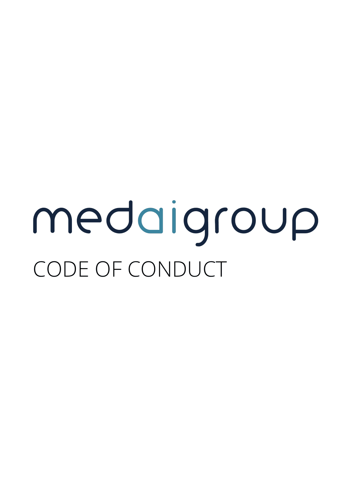 First page of the MedAi Group Code of Conduct